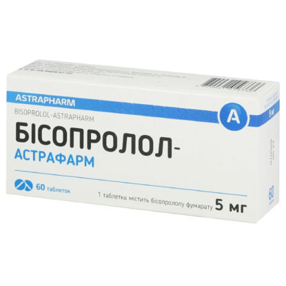 Фото Бисопролол-Астрафарм таблетки 5 мг №60